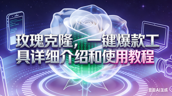 （17407期）玫瑰克隆工具，ai鲁大魔，自媒体必备神器，一键爆款神器，详细教程。-离锋创库