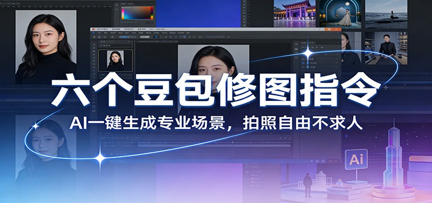 六个豆包修图指令:AI 一键生成专业场景,拍照自由不求人 六个豆包修图指令:AI 一键生成专业场景,拍照自由不求人