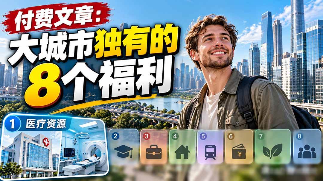 (20848期)付费文章:大城市独有的8个福利-离锋创库