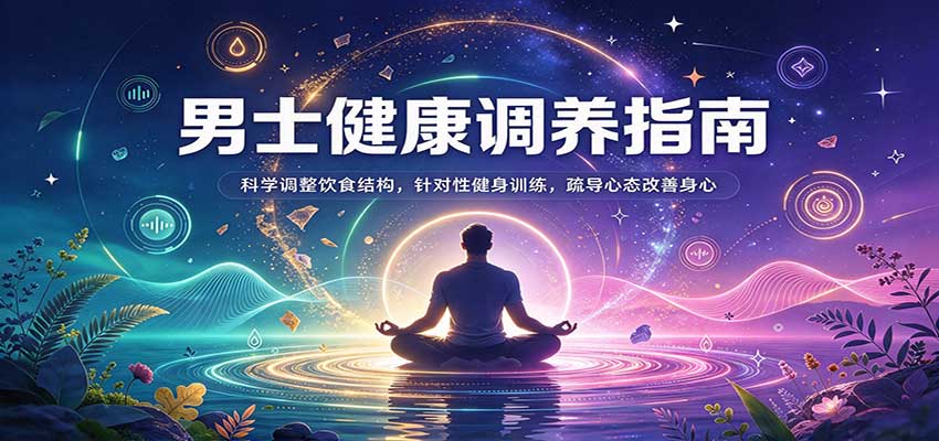 男士健康调养指南：科学调整饮食结构，针对性健身训练，疏导心态改善身心-离锋创库