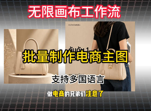 无限画布工作流搭建教程,一键电商主图批量制作,批量下载,支持多国语言 无限画布工作流搭建教程,一键电商主图批量制作,批量下载,支持多国语言