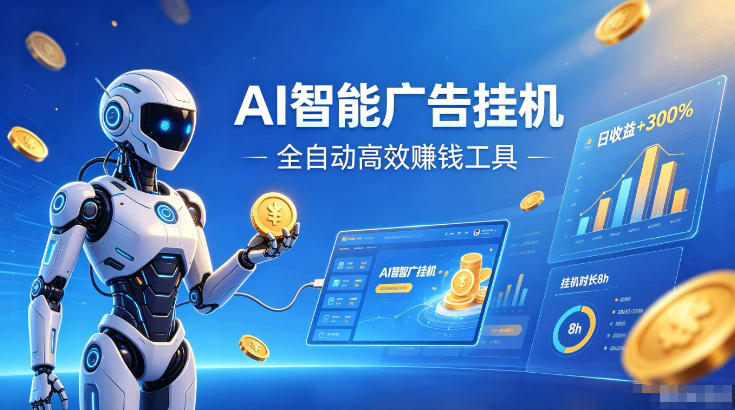 AI智能广告挂G,在家自动賺收益,全程无需人工操作、不用直播、不用拉人【揭秘】-离锋创库