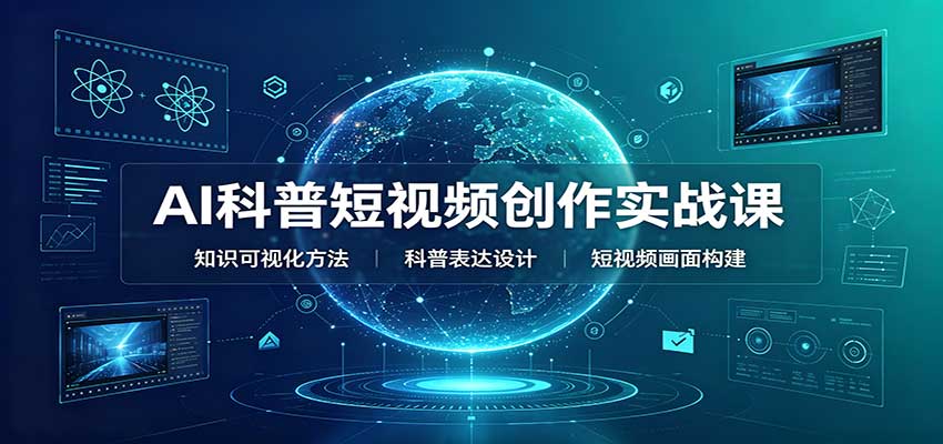 AI科普短视频创作实战课：配套要点文档，文案与视频提示词模板教学-离锋创库