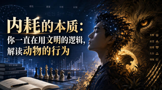 付费文章：内耗的本质：你一直在用文明的逻辑，解读动物的行为-离锋创库