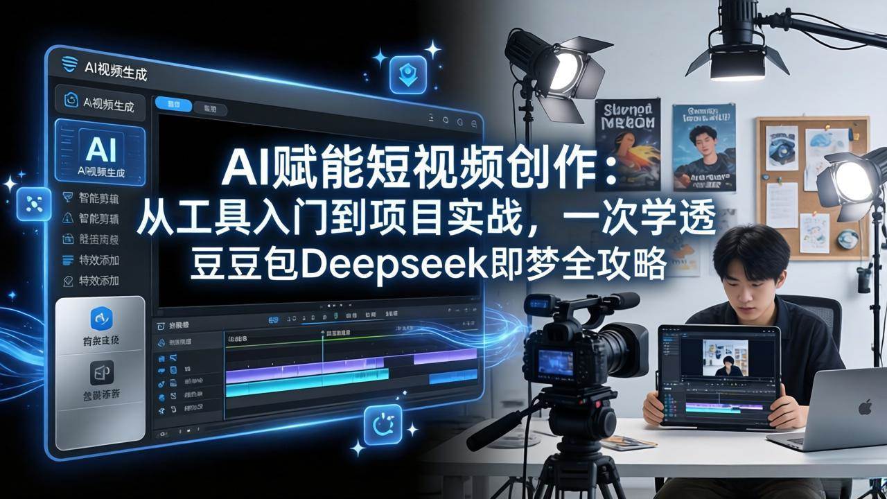 （17762期）AI赋能短视频创作：从工具入门到项目实战，一次学透豆包Deepseek即梦全攻略-离锋创库