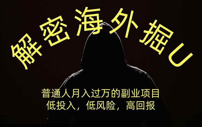 （19841期）解密海外掘U，普通人月入过万的副业项目，低投入、低风险高回报，没有之一-离锋创库