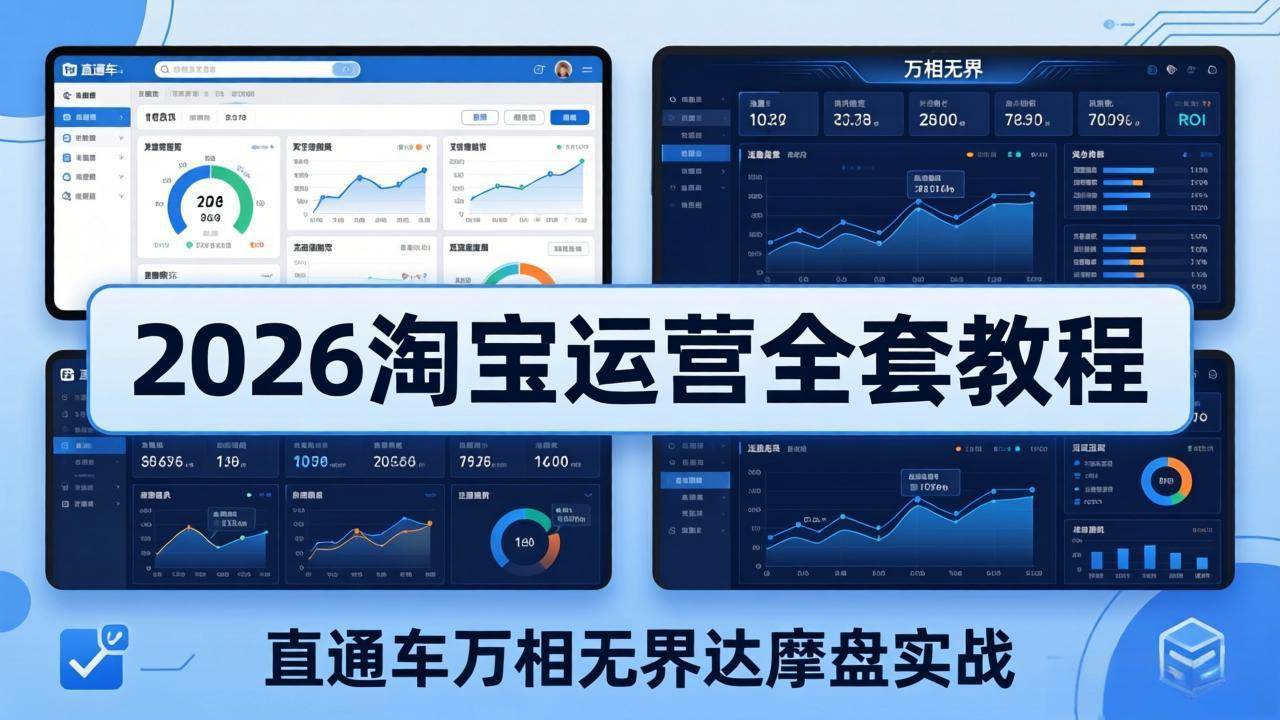 （19288期）2026淘宝运营全套教程(更新7月)，直通车万相无界达摩盘实战，从基础到进阶提升流量转化-离锋创库