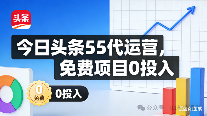 今日头条55代运营【社群免费项目】免.费.项.目,0投入,全新躺.zhuan模式-离锋创库
