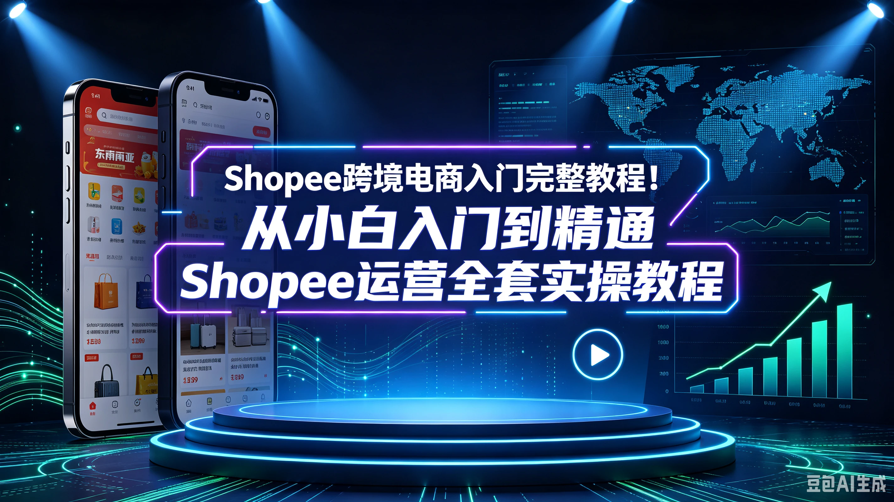 【精】Shopee跨境电商入门完整教程！从小白入门到精通Shopee运营全套实操教程-离锋创库