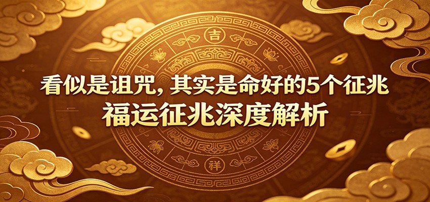 付费文章：《看似是诅咒，其实是命好的5个征兆》福运征兆深度解析-离锋创库