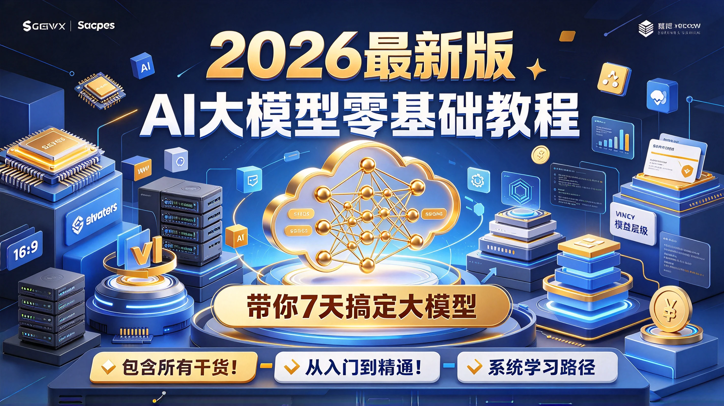 【精】AI大模型零基础教程,2026最新版,带你7天搞定大模型,包含所有干货!带你从入门到精通!-离锋创库