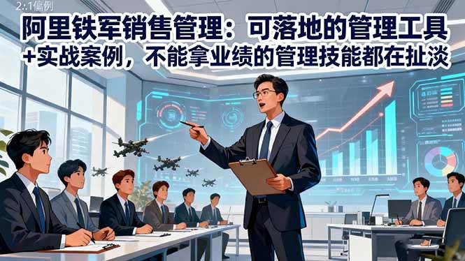 （16436期）阿里铁军销售管理：可落地的管理工具+实战案例，不能拿业绩的管理都在扯淡-离锋创库