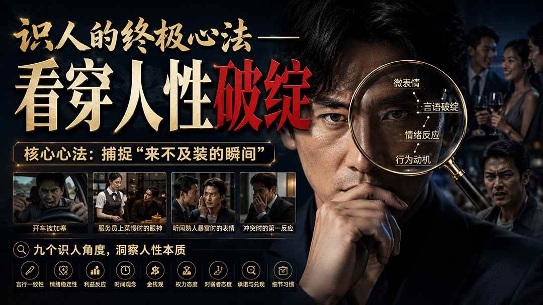 （20300期）付费文章：识人的终极心法——看穿人性破绽-离锋创库