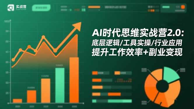(16506期)AI时代思维实战营2.0:底层逻辑/工具实操/行业应用 提升工作效率+副业变现-离锋创库