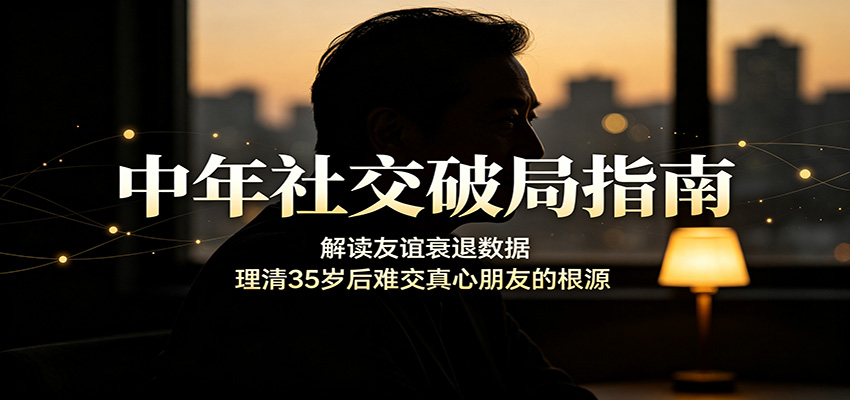 中年社交破局指南:解读友谊衰退数据,理清35岁后难交真心朋友的根源 中年社交破局指南:解读友谊衰退数据,理清35岁后难交真心朋友的根源