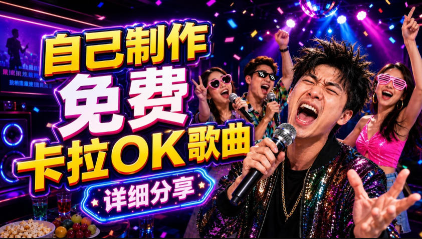 零基础AI制作免费卡拉OK视频教程,从歌曲生成、音轨分离到字幕制作、视频导出,手把手教学-离锋创库