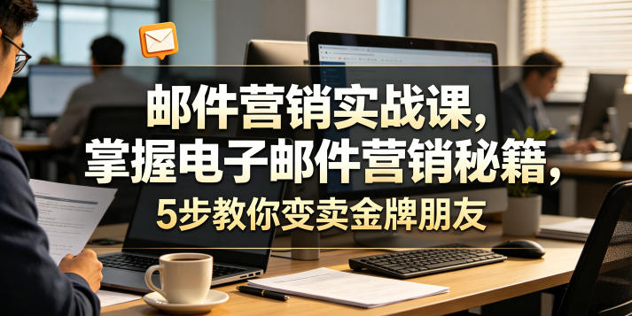 邮件营销实战课，掌握电子邮件营销秘籍，5步教你变卖金牌朋友【原创双语字幕】-离锋创库
