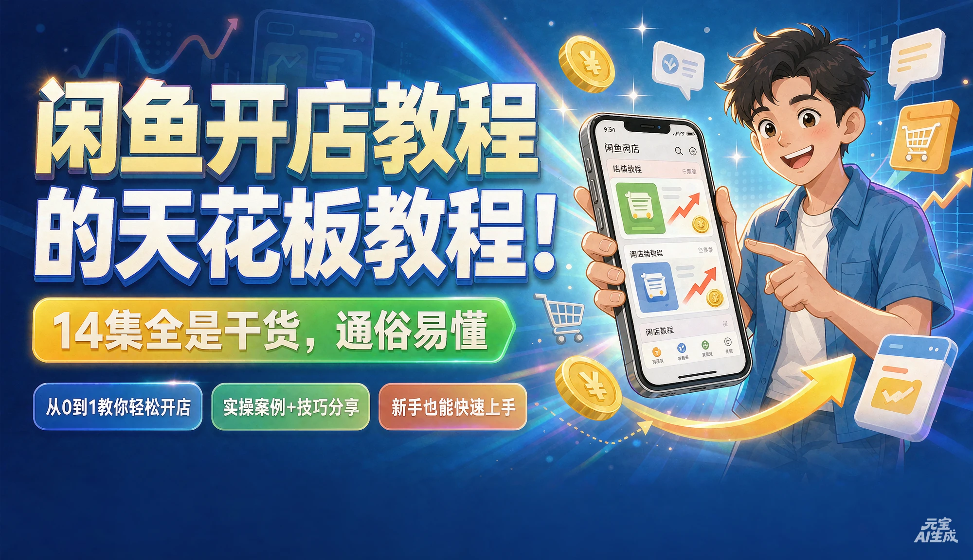 【精】闲鱼开店教程的天花板教程!14集全是干货,通俗易懂 【精】闲鱼开店教程的天花板教程!14集全是干货,通俗易懂