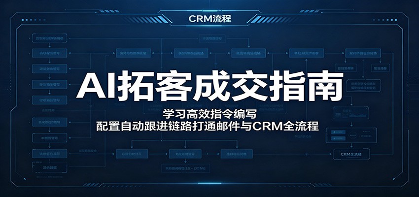 AI拓客成交指南:学习高效指令编写,配置自动跟进链路打通邮件与CRM全流程-离锋创库
