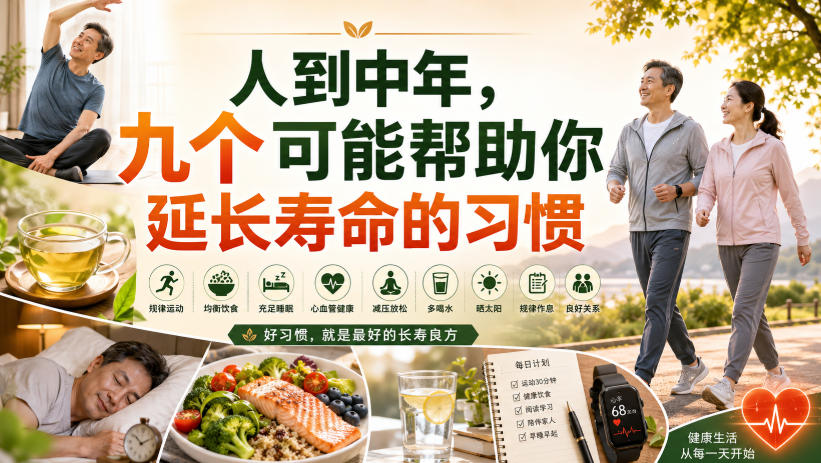 付费文章：人到中年，九个可能帮助你延长寿命的习惯-离锋创库