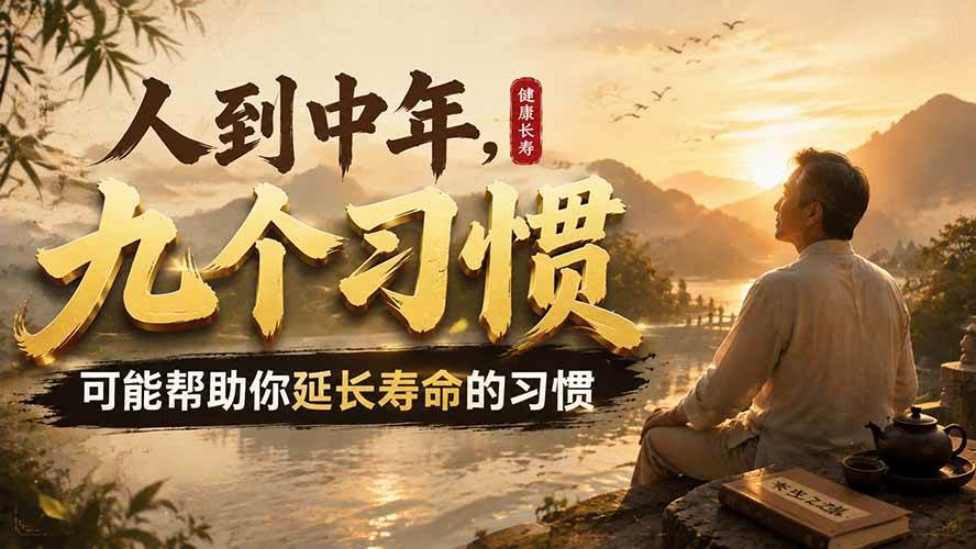 （19707期）付费文章：人到中年，九个可能帮助你延长寿命的习惯-离锋创库