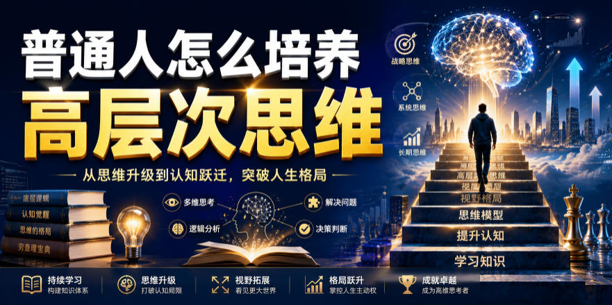 公众号付费文章：普通人怎么培养高层次思维-离锋创库