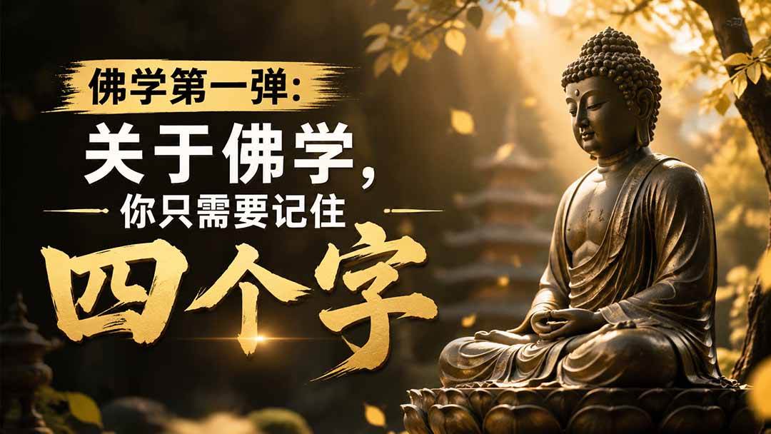 （19728期）付费文章：佛学第一弹:关于佛学，你只需要记住四个字-离锋创库