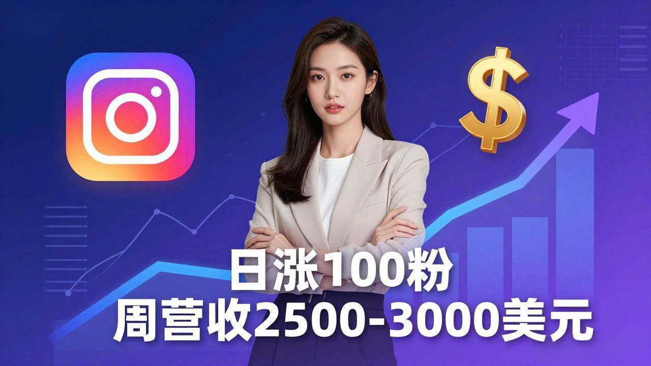 （18299期）想做数字产品？Sheri亲授：日涨100粉、每周2500至3000美元的营收，Instagram躺着赚-离锋创库