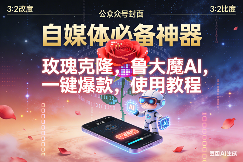 （16912期）玫瑰克隆神器，鲁大魔，ai，自媒体必备软件，一键爆款工具，详细教程-离锋创库