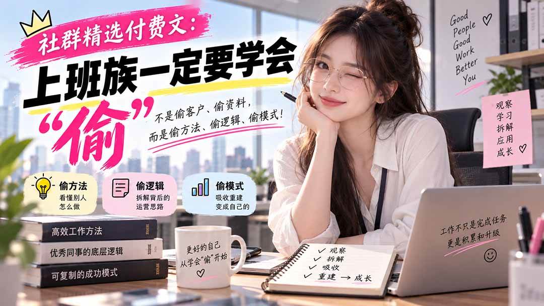 （20423期）社群精选付费文：上班族一定要学会“偷“-离锋创库