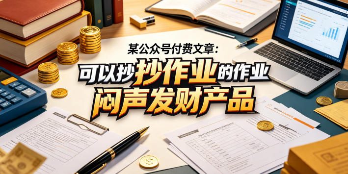 某公众号付费文章：可以抄作业的闷声发财产品-离锋创库