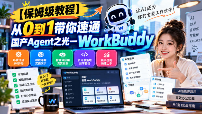【保姆级教程】从0到1带你速通国产Agent之光—WorkBuddy【文档】-离锋创库