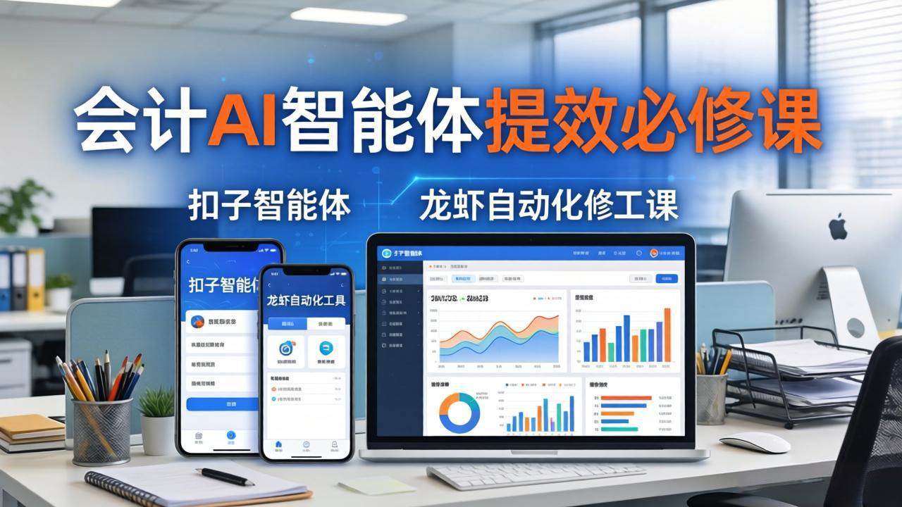 （18151期）财务会计AI智能体提效必修课：扣子智能体+龙虾自动化+报表分析，一站式提升财务工作效率-离锋创库