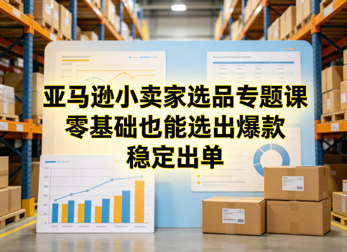 亚马逊小卖家选品专题课，零基础也能选出爆款，稳定出单-离锋创库