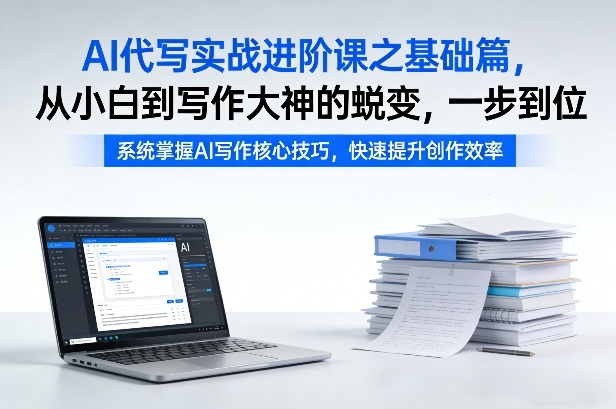 AI代写实战进阶课之基础篇，从小白到写作大神的蜕变，一步到位【揭秘】-离锋创库