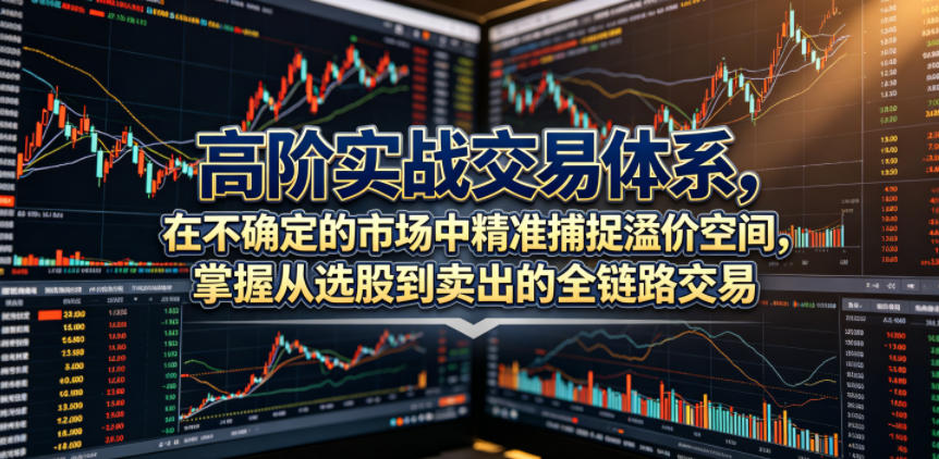 高阶实战交易体系，在不确定的市场中精准捕捉溢价空间，掌握从选股到卖出的全链路交易心法（更新6月）-离锋创库