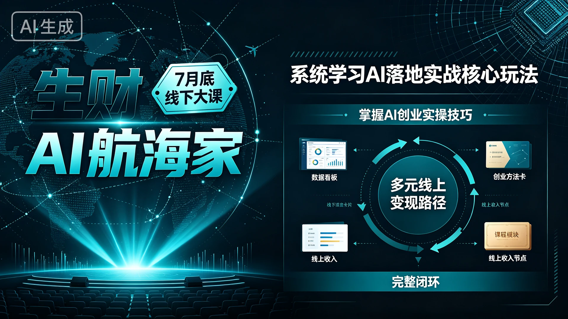 【精】生财AI航海家7月底线下大课,带你系统学习AI落地实战核心玩法,掌握AI创业实操技巧解锁多元线上变现路径的完整闭环 【精】生财AI航海家7月底线下大课,带你系统学习AI落地实战核心玩法,掌握AI创业实操技巧解锁多元线上变现路径的完整闭环