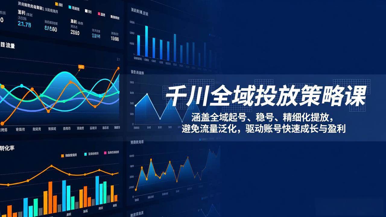 （17285期）千川全域投放策略课：涵盖全域起号、稳号、精细化投放，避免流量泛化，驱动账号快速成长与盈利-离锋创库
