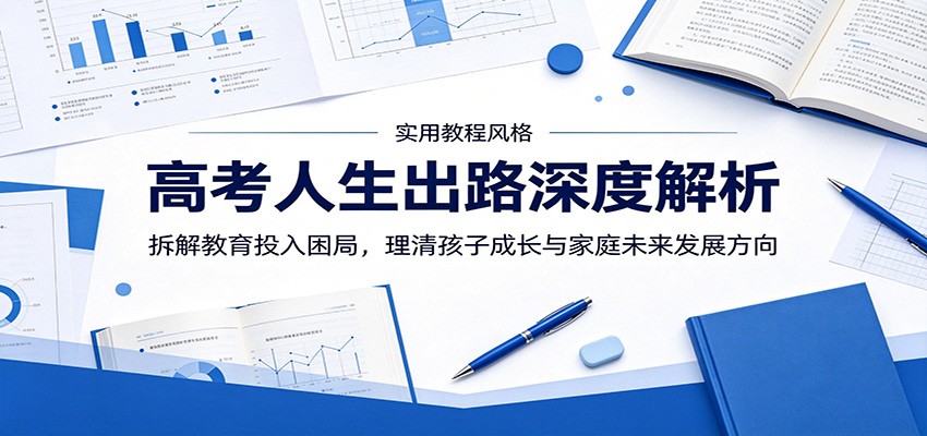 高考人生出路深度解析：拆解教育投入困局，理清孩子成长与家庭未来发展方向-离锋创库