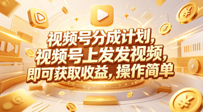 视频号分成计划，599元众筹的Red团队课程，视频号上发发视频，即可获取收益，操作简单-离锋创库