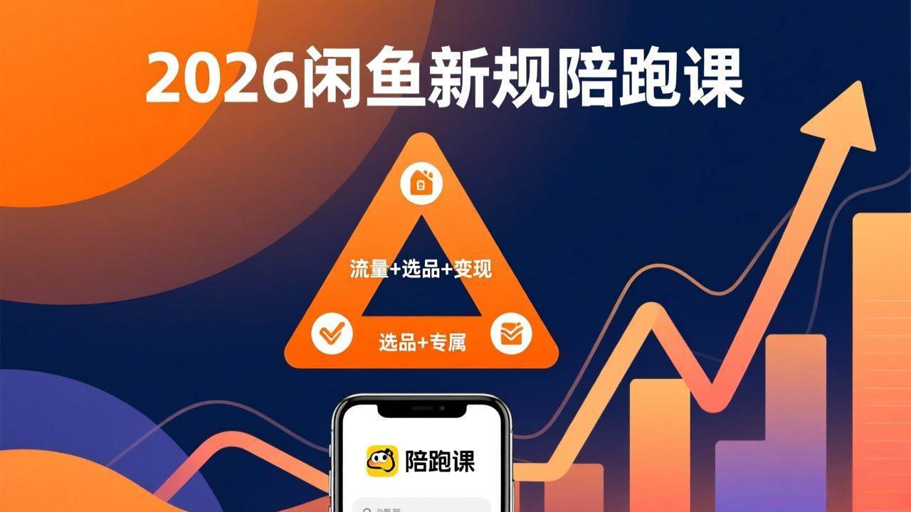 （17483期）2026闲鱼高阶陪跑课全新上线，带你吃透新规玩转选品流量，从零搭建稳定变现盈利体系-离锋创库