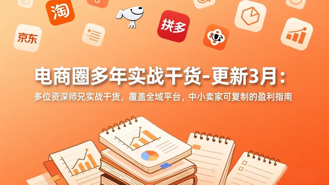 【精】电商圈多年实战干货-更新3月：多位资深师兄实战干货，覆盖全域平台，中小卖家可复制的盈利指南-离锋创库