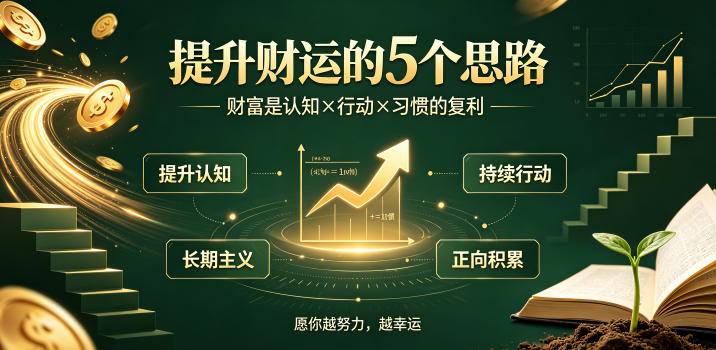 付费文章:提升财运的5个思路——财富是认知x行动x习惯的复利,愿你越努力,越幸运-离锋创库