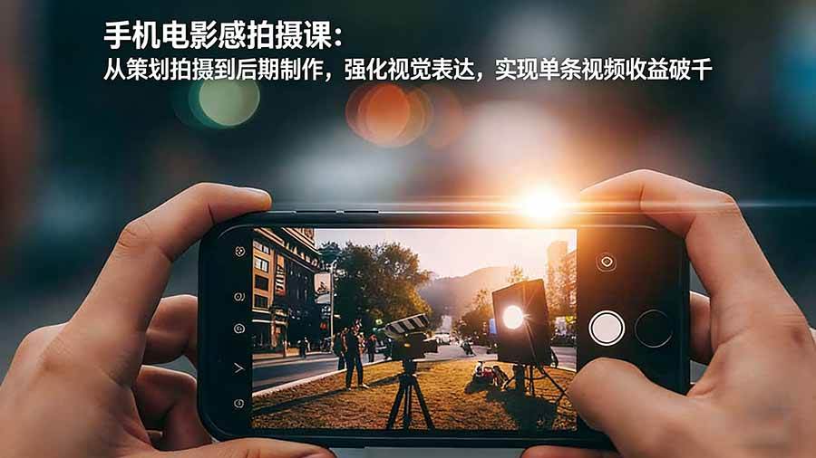 （17273期）手机电影感拍摄课：从策划拍摄到后期制作，强化视觉表达，实现单条视频收益破千-离锋创库