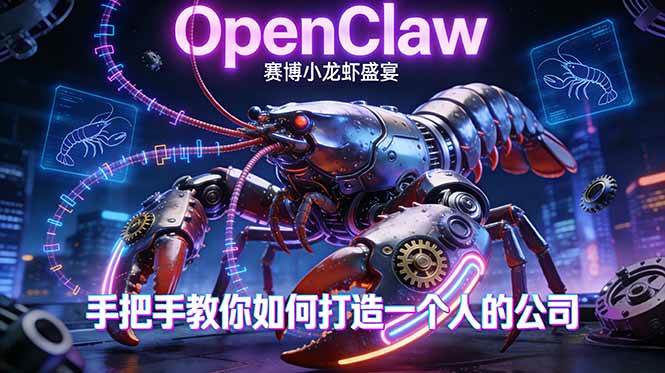 （17684期）OpenClaw，小龙虾-从产品到爆款的成长之路，手把手教你如何打造一个人的公司-离锋创库