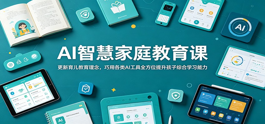 AI智慧家庭教育课:更新育儿教育理念,巧用各类AI工具全方位提升孩子综合学习能力-离锋创库