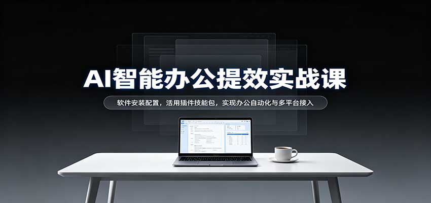 AI智能办公提效实战课：软件安装配置，活用插件技能包，实现办公自动化与多平台接入-离锋创库