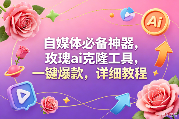（18852期）玫瑰克隆工具，一键爆款ai，自媒体必备神器，50多个功能，详细教程-离锋创库