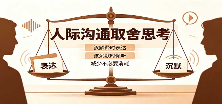 人际沟通取舍思考：分清解释与沉默边界，拿捏职场生活沟通分寸减少情绪内耗-离锋创库