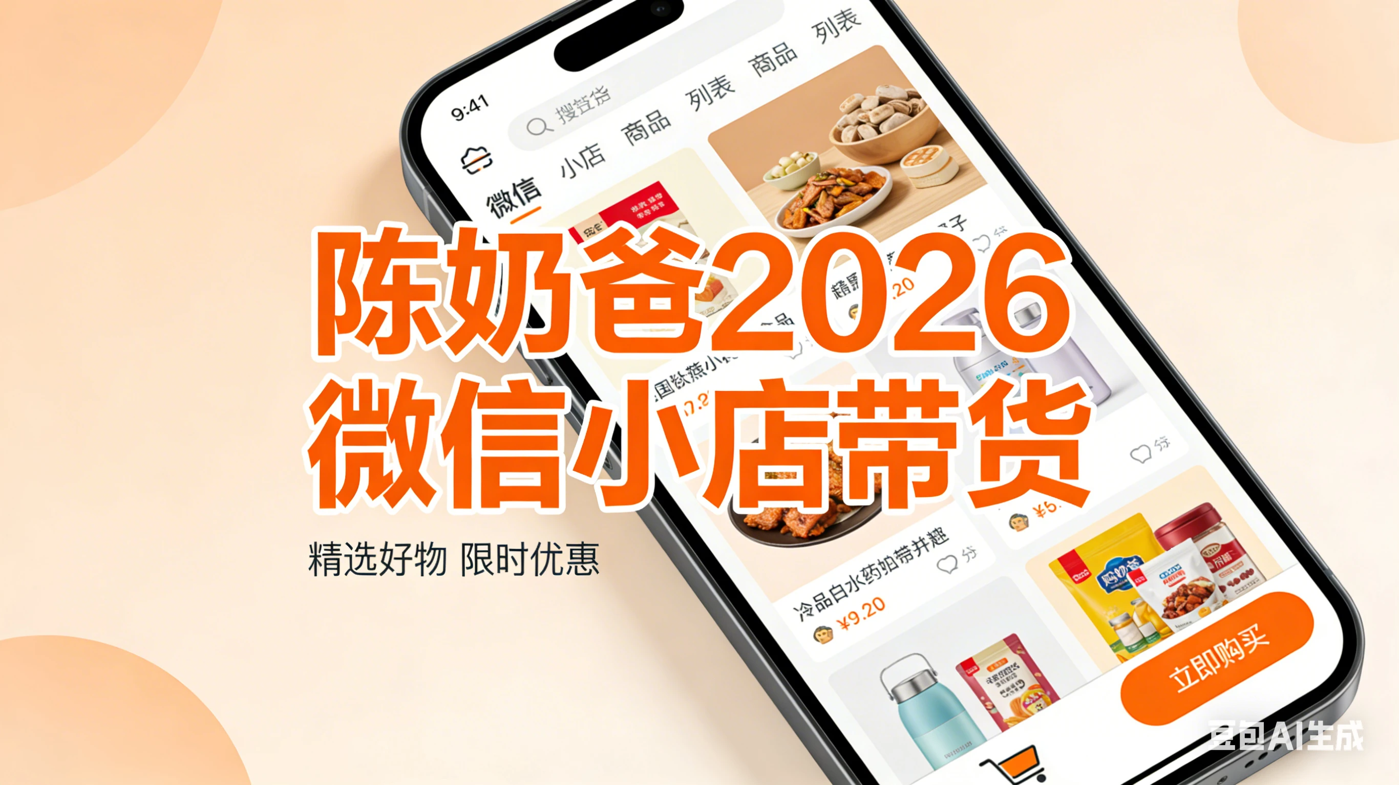 【精】陈奶爸2026微信小店带货-离锋创库